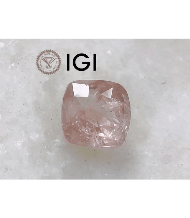 4.66ct IGI Certified Sunrise Padparadscha Sapphire , Natural Untreated Gemstone - SMSGEMS 