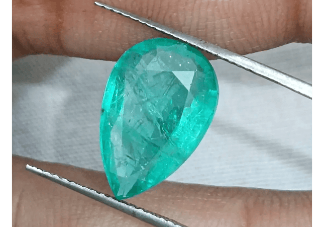 4.76 Medium Green Zambian Emerald, Natural Earth Mined Gemstone - SMSGEMS 