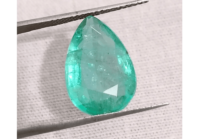 4.76 Medium Green Zambian Emerald, Natural Earth Mined Gemstone - SMSGEMS 
