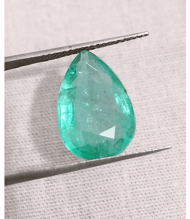 4.76 Medium Green Zambian Emerald, Natural Earth Mined Gemstone - SMSGEMS 