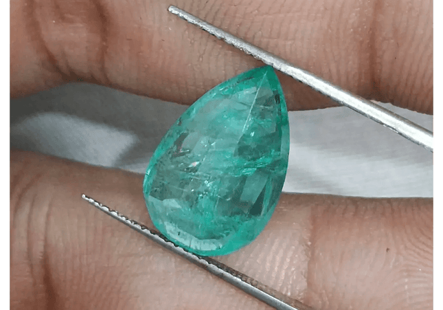4.76 Medium Green Zambian Emerald, Natural Earth Mined Gemstone - SMSGEMS 