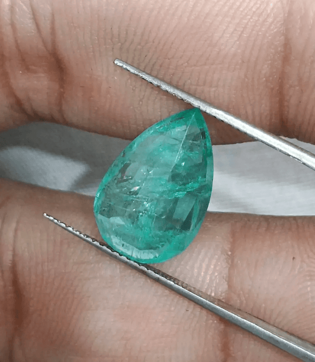4.76 Medium Green Zambian Emerald, Natural Earth Mined Gemstone - SMSGEMS 