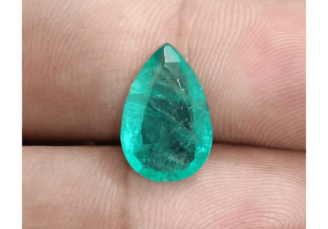 4.76 Medium Green Zambian Emerald, Natural Earth Mined Gemstone - SMSGEMS 