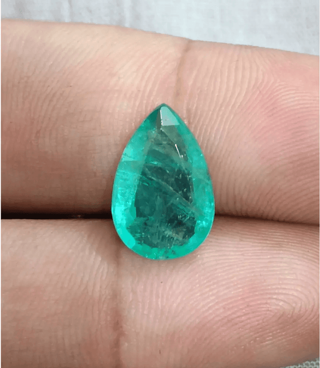 4.76 Medium Green Zambian Emerald, Natural Earth Mined Gemstone - SMSGEMS 
