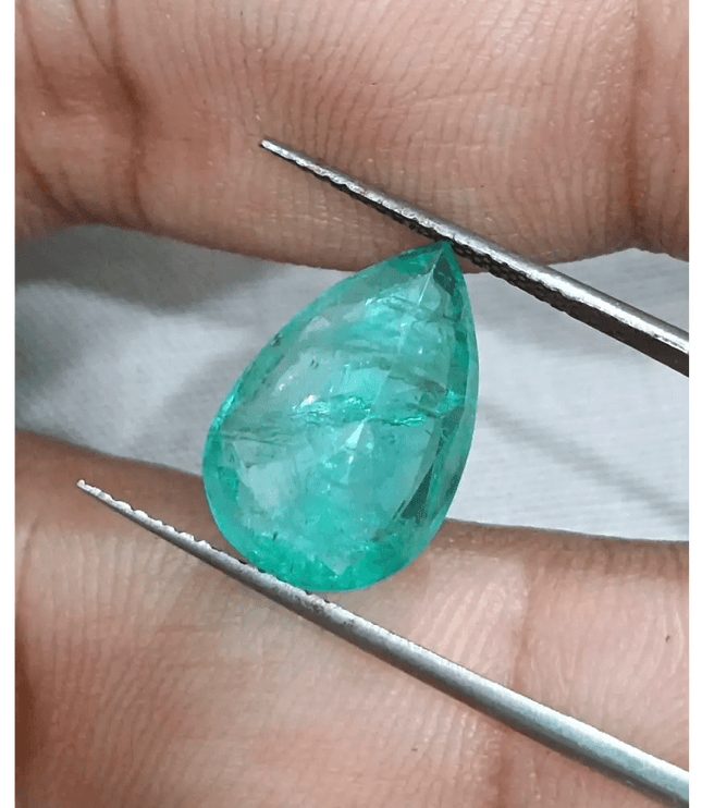 4.76 Medium Green Zambian Emerald, Natural Earth Mined Gemstone - SMSGEMS 