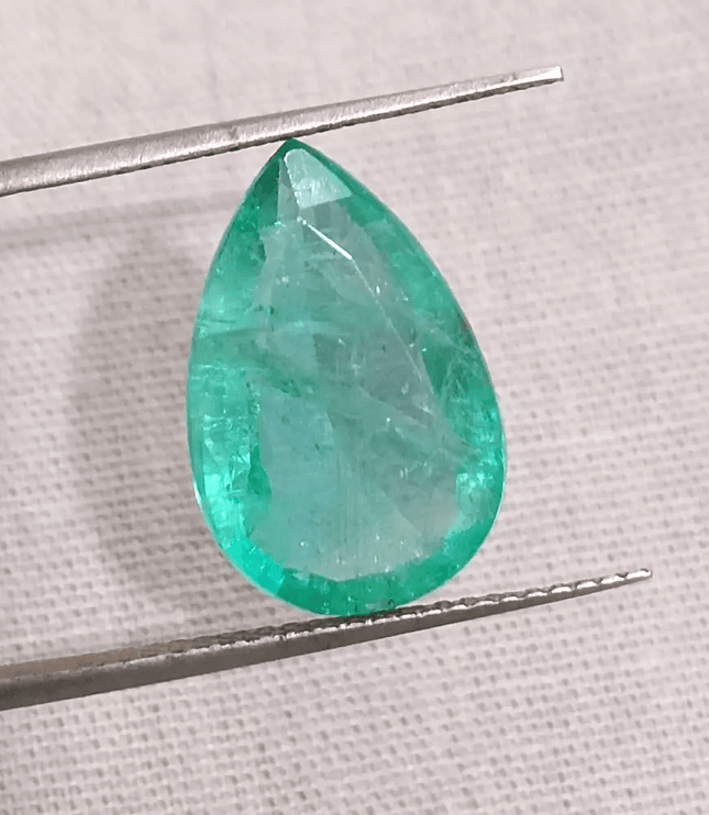 4.76 Medium Green Zambian Emerald, Natural Earth Mined Gemstone - SMSGEMS 