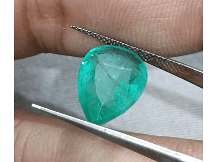 4.76 Medium Green Zambian Emerald, Natural Earth Mined Gemstone - SMSGEMS 