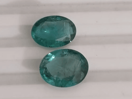 4.76ct Deep bluish Green Emeralds, 100% Natural Gems - SMSGEMS 