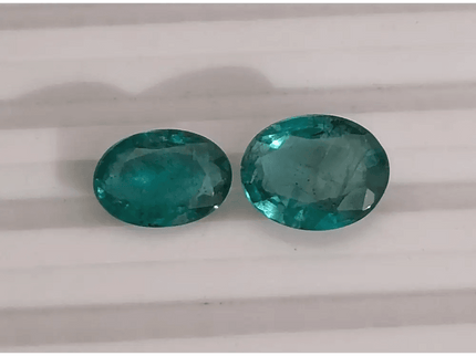 4.76ct Deep bluish Green Emeralds, 100% Natural Gems - SMSGEMS 