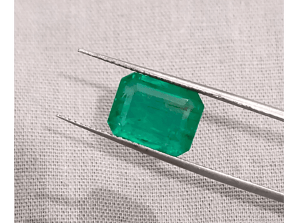 4.81ct Certified Zambian Emerald, 100% Natural Gem - SMSGEMS 