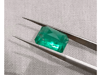 4.81ct Certified Zambian Emerald, 100% Natural Gem - SMSGEMS 
