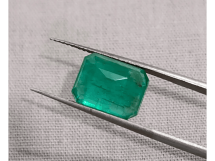 4.81ct Certified Zambian Emerald, 100% Natural Gem - SMSGEMS 