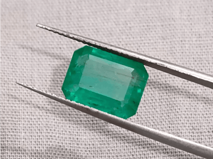 4.81ct Certified Zambian Emerald, 100% Natural Gem - SMSGEMS 