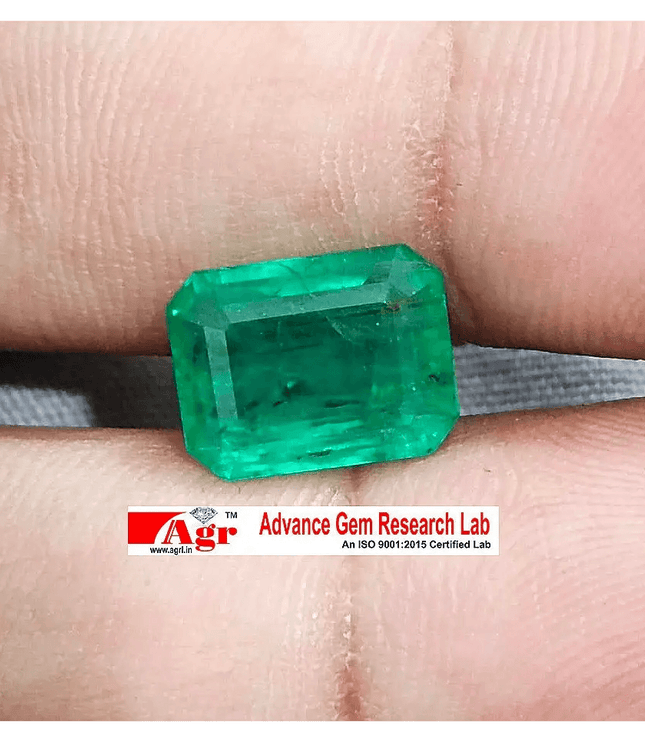 4.81ct Certified Zambian Emerald, 100% Natural Gem - SMSGEMS 