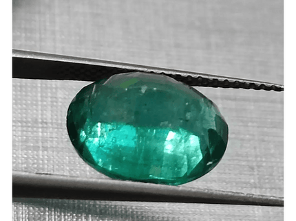 4.84ct Deep Sea Green Zambian Emerald, 100% Natural Gem - SMSGEMS 
