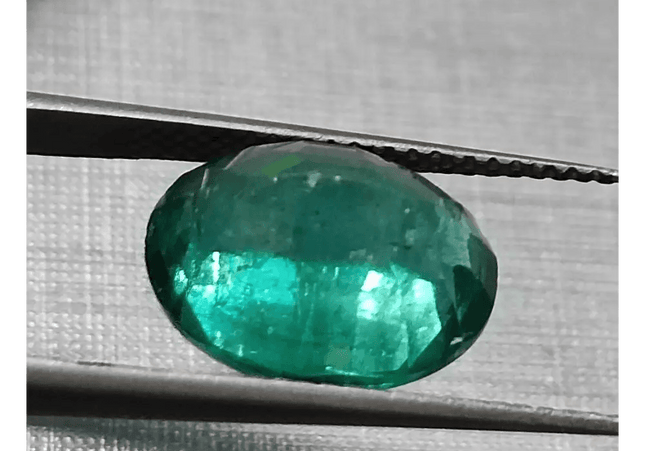 4.84ct Deep Sea Green Zambian Emerald, 100% Natural Gem - SMSGEMS 