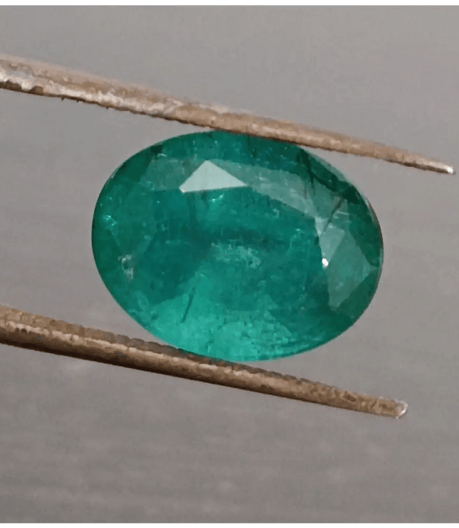4.84ct Deep Sea Green Zambian Emerald, 100% Natural Gem - SMSGEMS 