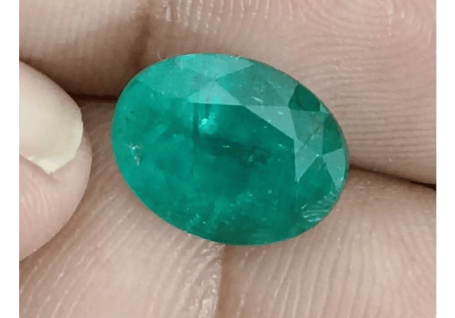 4.84ct Deep Sea Green Zambian Emerald, 100% Natural Gem - SMSGEMS 