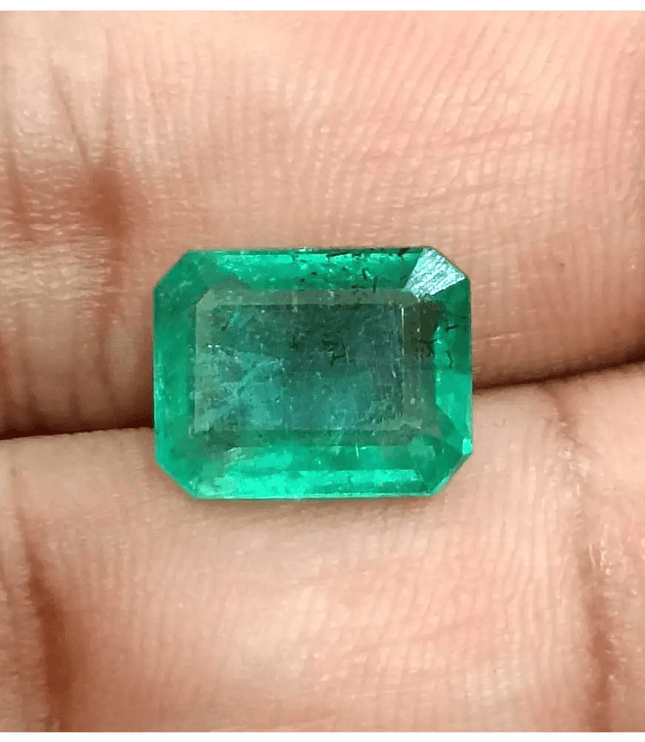 4.85ct GSI Certified Quality Emerald, 100% Natural Gemstone - SMSGEMS 