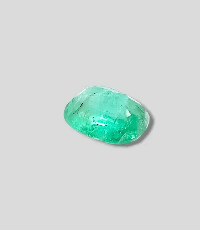 4.85ct Neon Green Cushion Cut Ethiopian Emerald, Natural Earth Mined Gemstone - SMSGEMS 