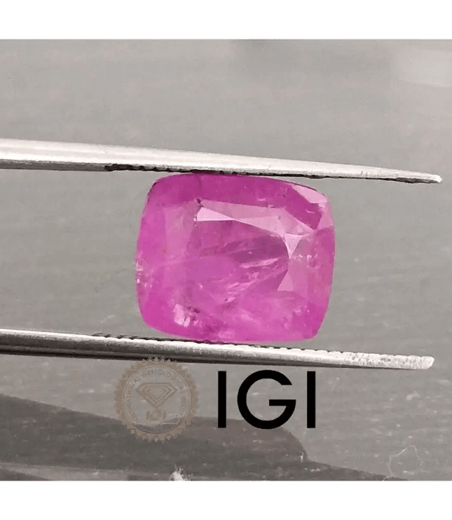 4.88ct IGI Certified Burmese Ruby, Natural Untreated Gem - SMSGEMS 