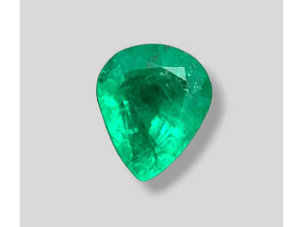 5.54ct Colombian IGI Certified Pear Cut Earth Mined Emerald, 100% Natural Gem. Beautiful Real Colombian Emerald. - SMSGEMS 
