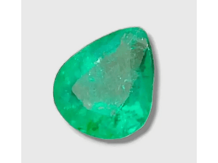 5.54ct Colombian IGI Certified Pear Cut Earth Mined Emerald, 100% Natural Gem. Beautiful Real Colombian Emerald. - SMSGEMS 