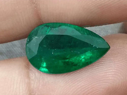 5.81ct Vivid Deep Green Emerald, Natural Earth Mined Gemstone - SMSGEMS 