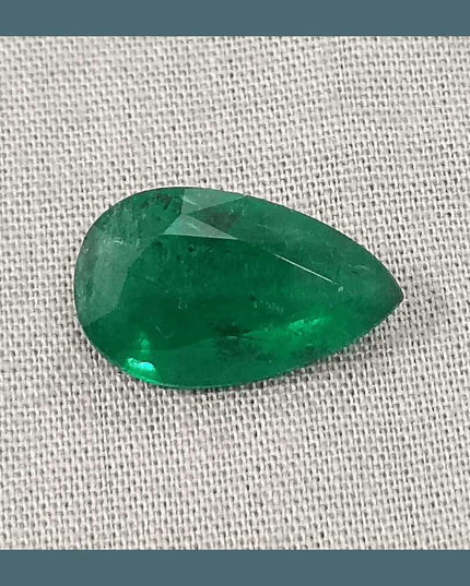 5.81ct Vivid Deep Green Emerald, Natural Earth Mined Gemstone - SMSGEMS 