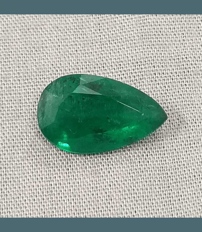 5.81ct Vivid Deep Green Emerald, Natural Earth Mined Gemstone - SMSGEMS 