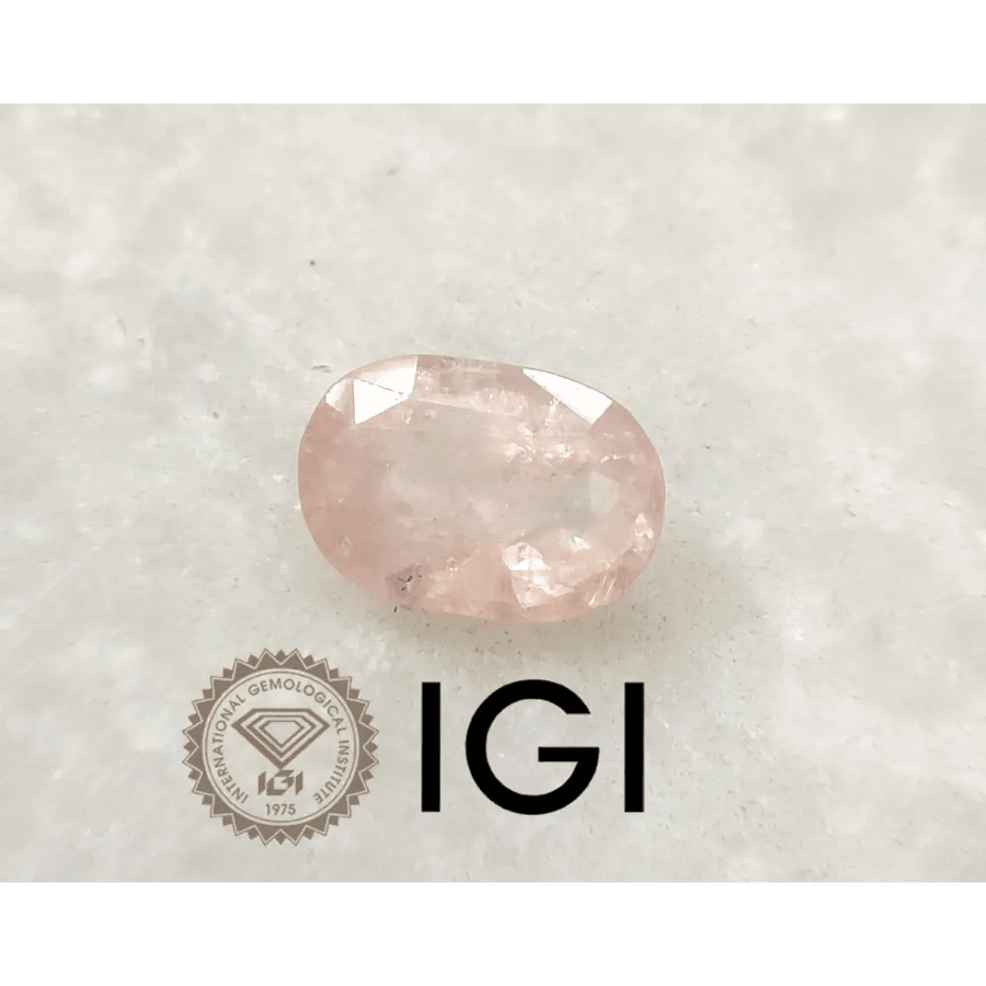 5.83ct IGI Certified Rare Padparadscha Oval Cut Ceylon Sapphire, Natural Earth Mined untreated Gemstone - SMSGEMS 