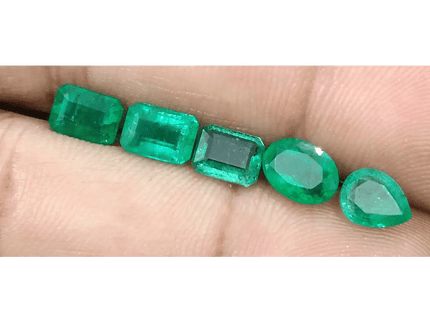 5.92ct Zambian Emerald Parcel, Natural Earth Mined Gemstones - SMSGEMS 