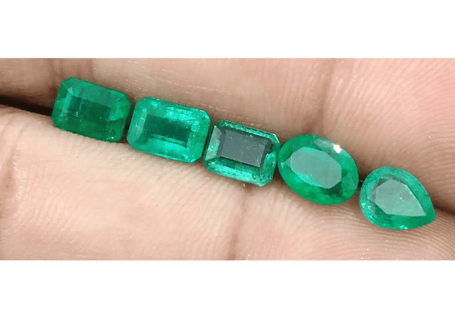 5.92ct Zambian Emerald Parcel, Natural Earth Mined Gemstones - SMSGEMS 