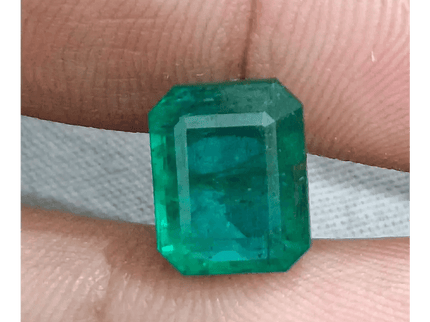 6.17ct Deep Green Zambian Emerald, Natural Gemstone - SMSGEMS 