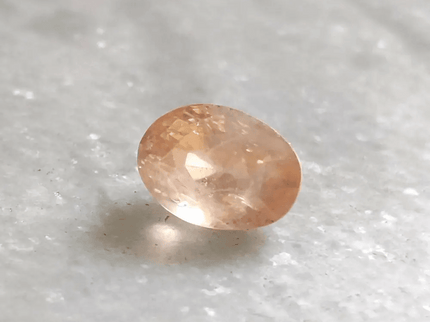6.44ct Rare Certified Padparadscha Oval Cut Ceylon Sapphire, Natural Earth Mined untreated Gemstone - SMSGEMS 