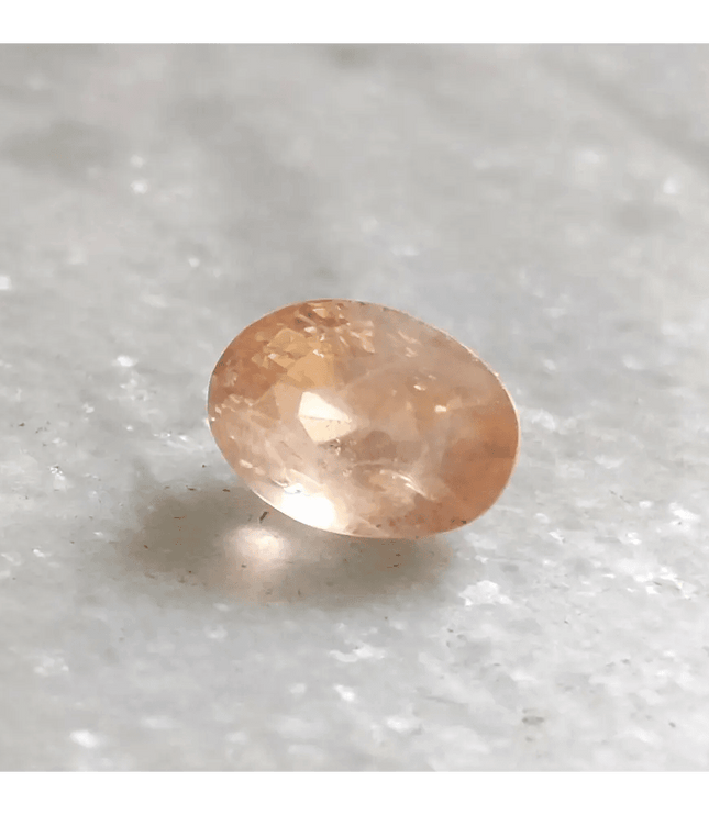 6.44ct Rare Certified Padparadscha Oval Cut Ceylon Sapphire, Natural Earth Mined untreated Gemstone - SMSGEMS 