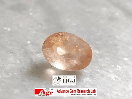 6.44ct Rare Certified Padparadscha Oval Cut Ceylon Sapphire, Natural Earth Mined untreated Gemstone - SMSGEMS 
