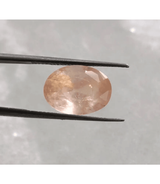 6.44ct Rare Certified Padparadscha Oval Cut Ceylon Sapphire, Natural Earth Mined untreated Gemstone - SMSGEMS 
