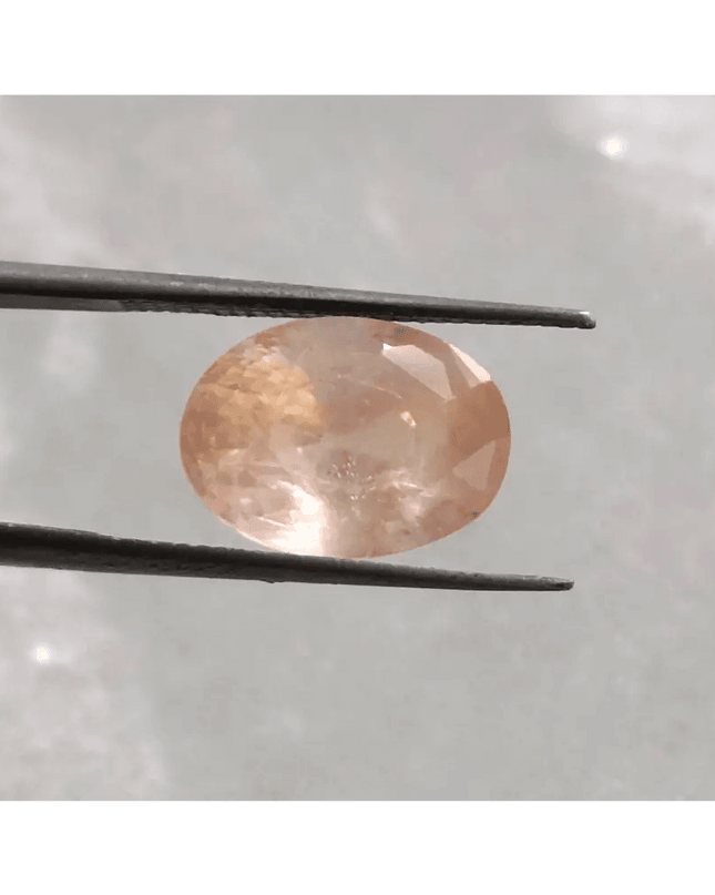 6.44ct Rare Certified Padparadscha Oval Cut Ceylon Sapphire, Natural Earth Mined untreated Gemstone - SMSGEMS 