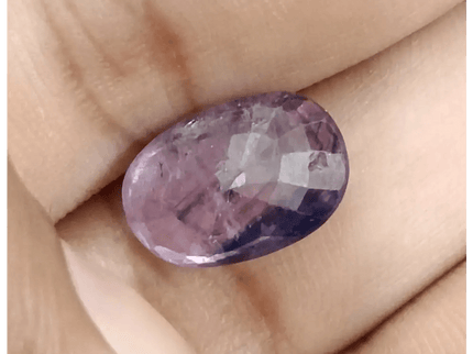 6.54ct Certified Purple Blue Ceylon Sapphire, Natural Earth Mined untreated Gemstone - SMSGEMS 