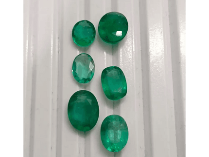 6.65ct Zambian Emerald Parcel, 100% Natural Gems - SMSGEMS 