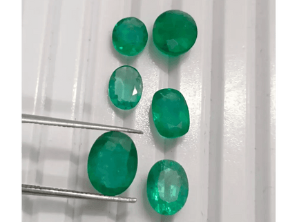 6.65ct Zambian Emerald Parcel, 100% Natural Gems - SMSGEMS 