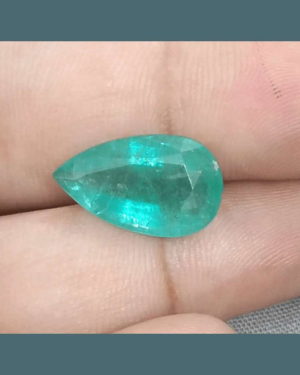 6.70ct Zambian Emerald, Natural Gemstone - SMSGEMS 