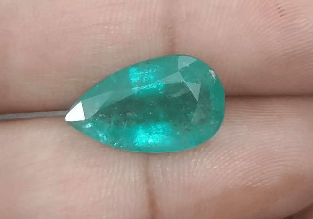 6.70ct Zambian Emerald, Natural Gemstone - SMSGEMS 