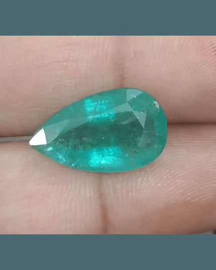 6.70ct Zambian Emerald, Natural Gemstone - SMSGEMS 