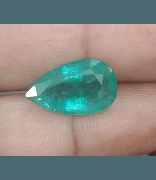 6.70ct Zambian Emerald, Natural Gemstone - SMSGEMS 