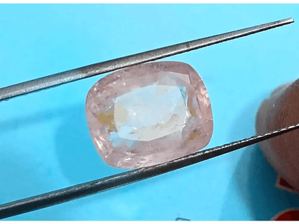 6.71ct IGI Certified Padparadscha Cushion Cut Ceylon Sapphire, Natural Earth Mined unheated Gemstone - SMSGEMS 