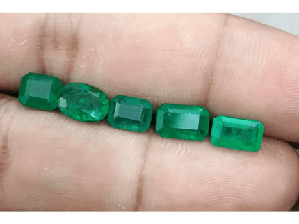 6.87ct Emerarld Parcel, Natural Emeralds - SMSGEMS 