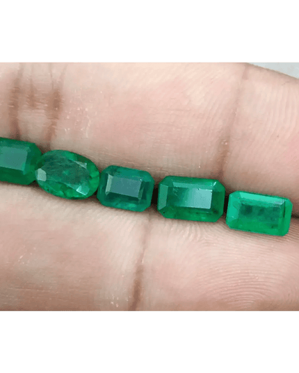 6.87ct Emerarld Parcel, Natural Emeralds - SMSGEMS 