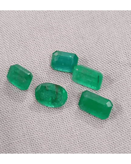 6.87ct Emerarld Parcel, Natural Emeralds - SMSGEMS 